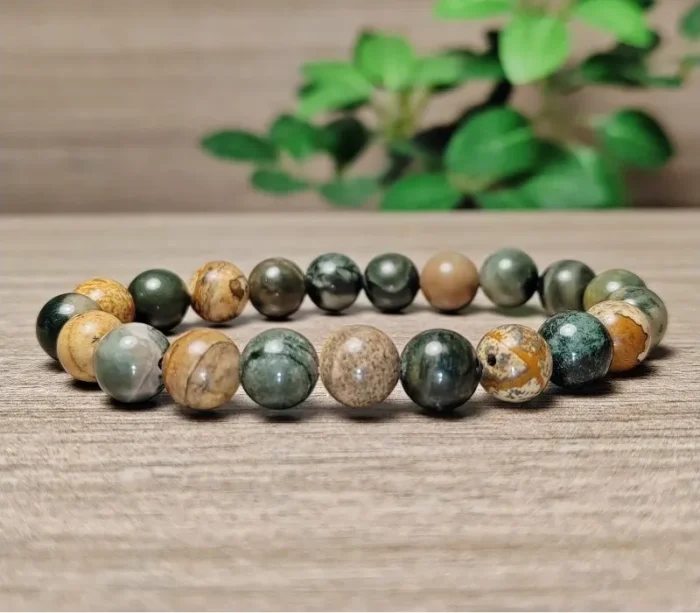 Jáspis ásvány karkötő