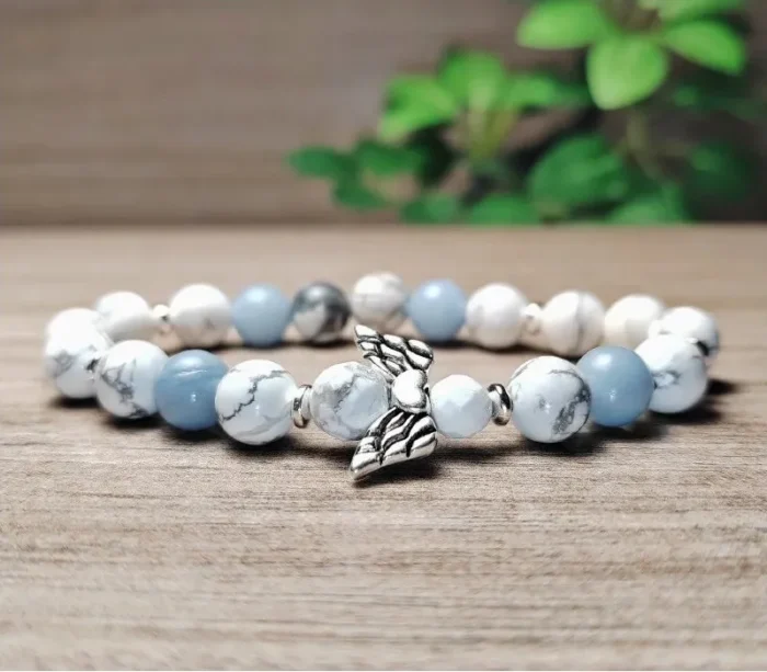 Angelit, howlit angyal karkötő