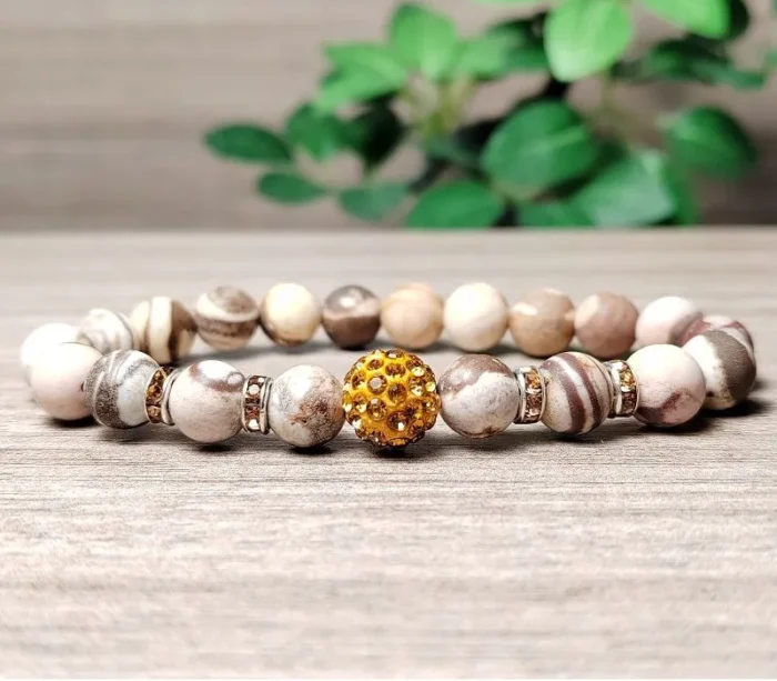 Jáspis ásvány karkötő