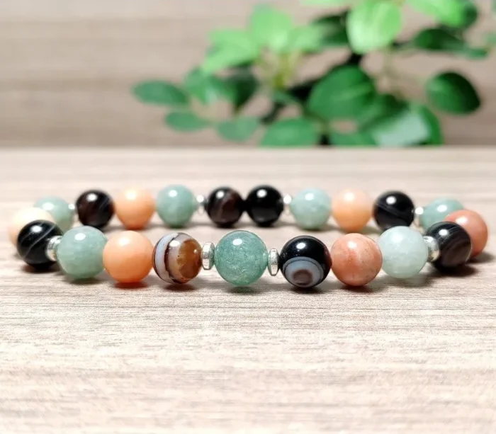 Szerencse, bátorság vonzó, derűt hozó, harmonizáló karkötő