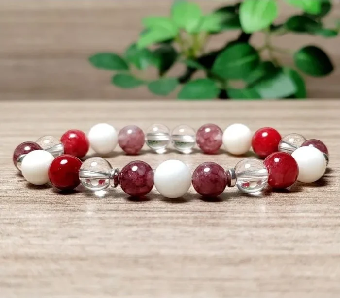 Félelem enyhítő, vitalitást fokozó, egyensúlyt teremtő karkötő