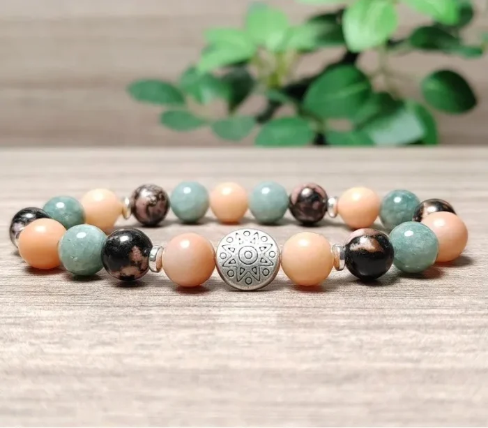 Gyulladás csökkentő, derűt hozó, méregtelenítő, szerencse vonzó karkötő