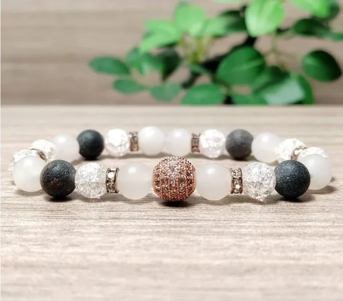 Aura védő, szerelem vonzó, nyugtató karkötő